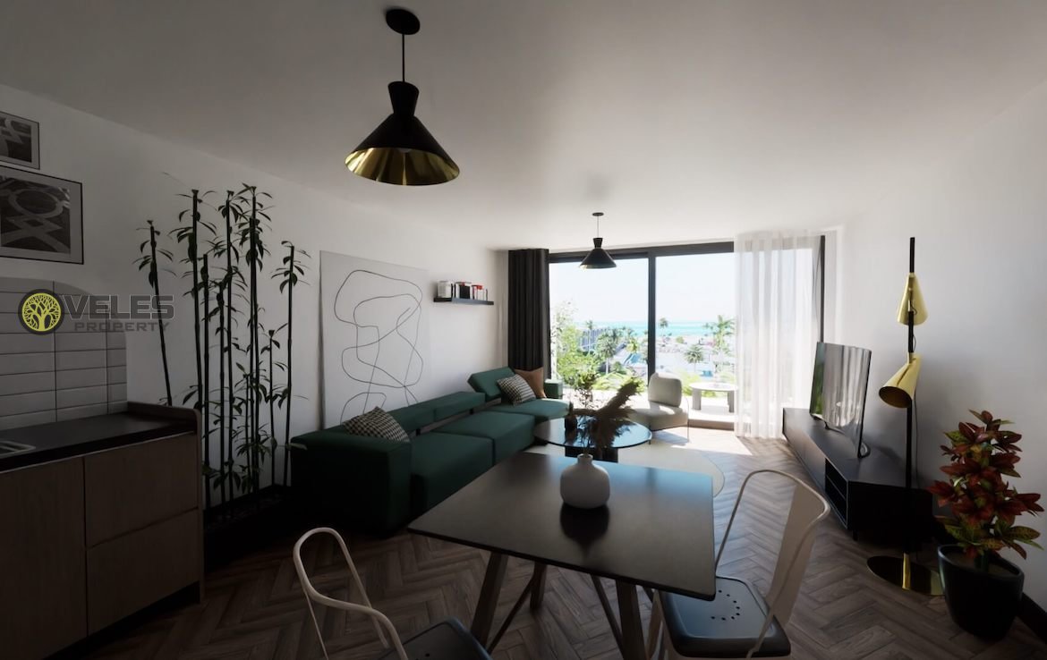 SA-1204 Luxurious Apartment 1+1 in Kyrenia, Veles