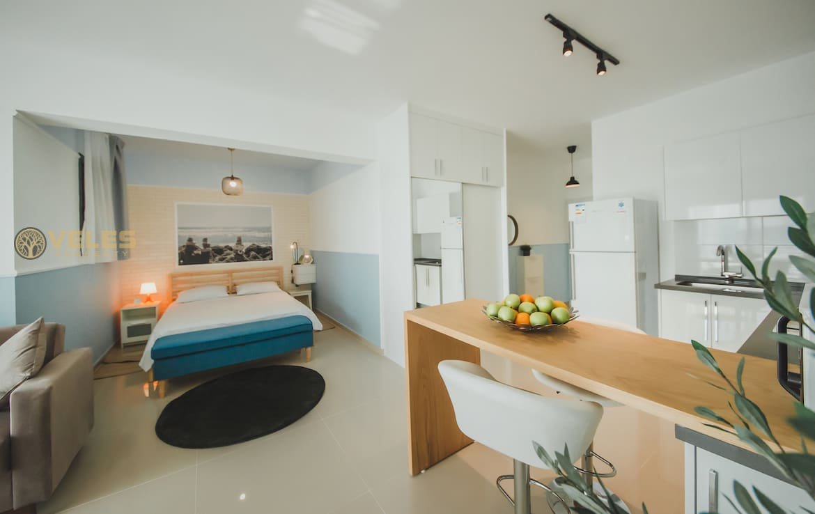 Real Estate in Northern Cyprus, SA-0106 Luxurious Studio in Iskele, Veles
