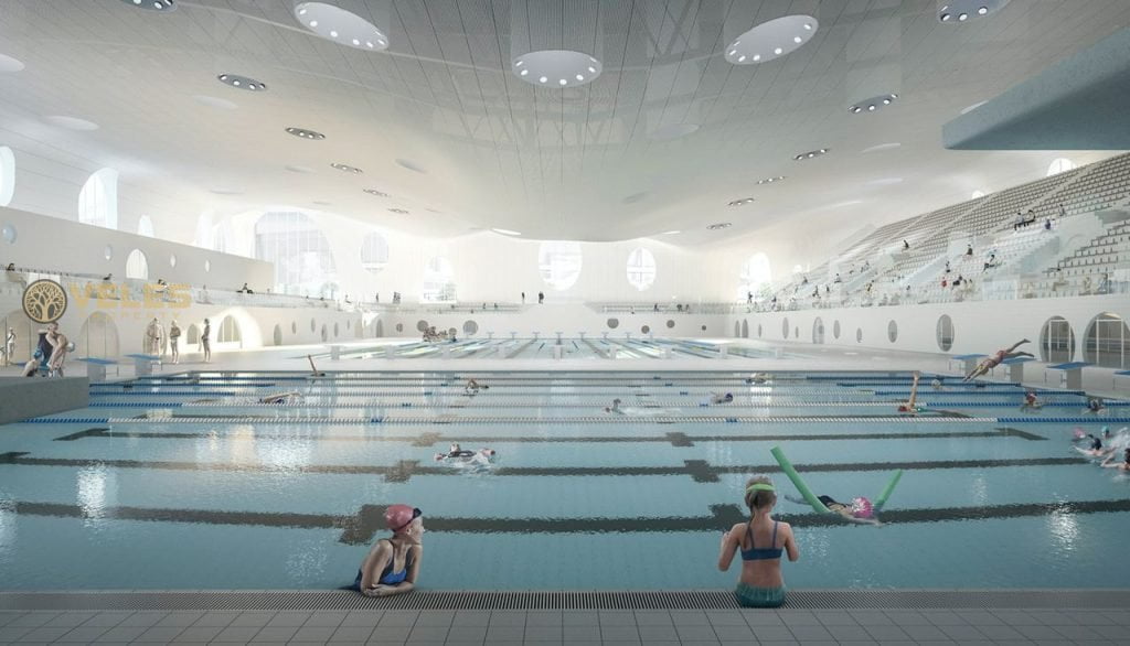 OLYMPIC AQUATIC CENTER IN PARIS