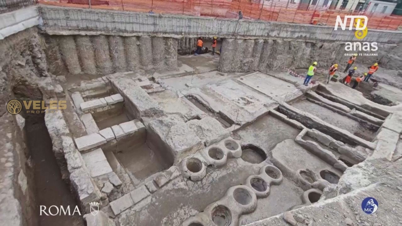 RUINS OF AN ANCIENT ROMAN LAUNDRY DISCOVERED IN THE VATICAN CITY