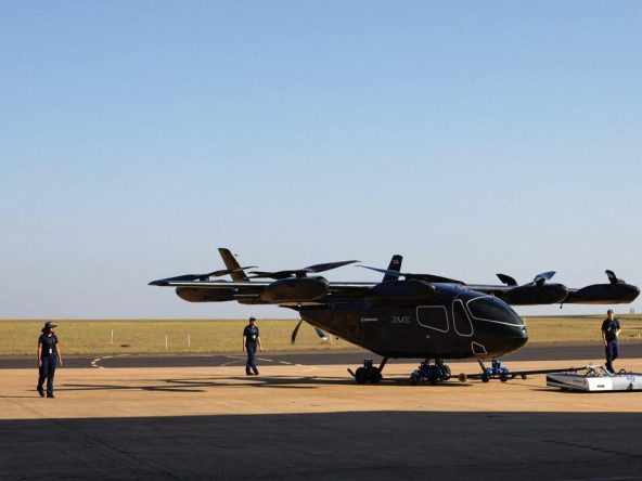 A BRAZILIAN STARTUP SHOWED ITS FIRST FULL-SCALE AIR TAXI PROTOTYPE