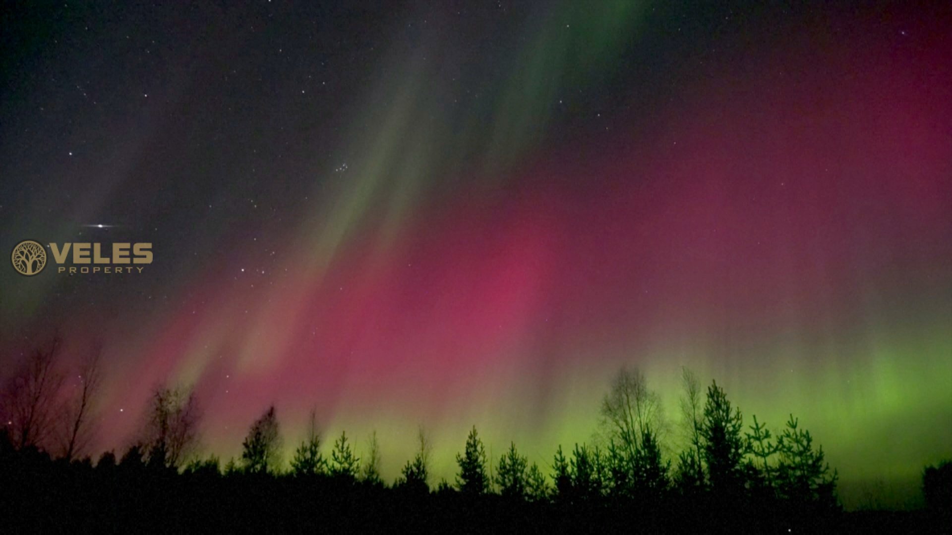 Northern lights illuminated the sky over Finnish Lapland all night