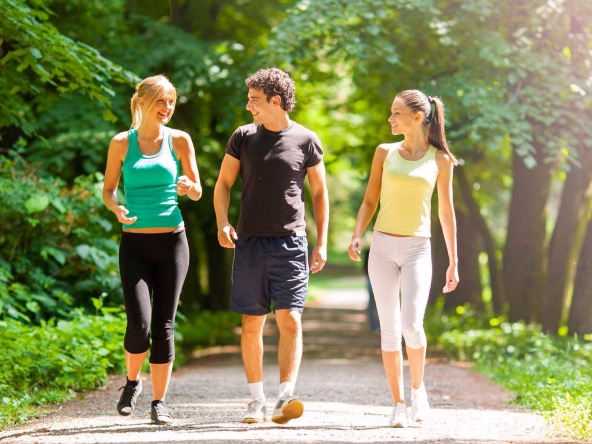 Walking is an easy way to a healthy body and mind